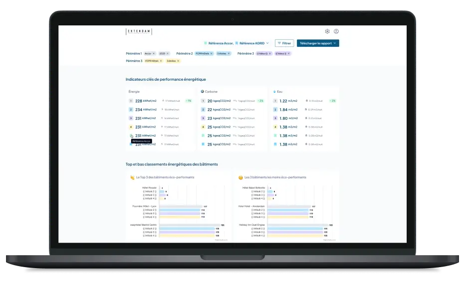 Outil de comparaison énergétique de bâtiments dans l&rsquo;application web AGRID